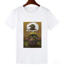 Load image into Gallery viewer, Showtly 2019 The Mandalorian Baby Yoda Sweatshirt Men/Women Star Wars TV Series T shirt 90S Science Fiction Movies Tee Tops