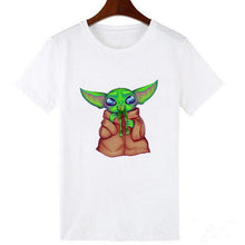 Load image into Gallery viewer, Showtly 2019 The Mandalorian Baby Yoda Sweatshirt Men/Women Star Wars TV Series T shirt 90S Science Fiction Movies Tee Tops