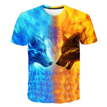 Load image into Gallery viewer, 2019 Newest Wolf 3D Print Animal Cool Funny T-Shirt Men Short Sleeve Summer Tops Tees Fashion t shirt size XXS-4XL Free Shipping
