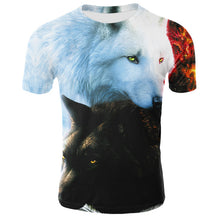 Load image into Gallery viewer, 2019 Newest Wolf 3D Print Animal Cool Funny T-Shirt Men Short Sleeve Summer Tops Tees Fashion t shirt size XXS-4XL Free Shipping
