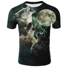 Load image into Gallery viewer, 2019 Newest Wolf 3D Print Animal Cool Funny T-Shirt Men Short Sleeve Summer Tops Tees Fashion t shirt size XXS-4XL Free Shipping
