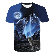 Load image into Gallery viewer, 2019 Newest Wolf 3D Print Animal Cool Funny T-Shirt Men Short Sleeve Summer Tops Tees Fashion t shirt size XXS-4XL Free Shipping
