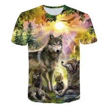 Load image into Gallery viewer, 2019 Newest Wolf 3D Print Animal Cool Funny T-Shirt Men Short Sleeve Summer Tops Tees Fashion t shirt size XXS-4XL Free Shipping
