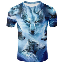 Load image into Gallery viewer, 2019 Newest Wolf 3D Print Animal Cool Funny T-Shirt Men Short Sleeve Summer Tops Tees Fashion t shirt size XXS-4XL Free Shipping
