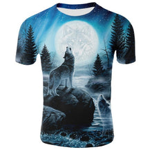 Load image into Gallery viewer, 2019 Newest Wolf 3D Print Animal Cool Funny T-Shirt Men Short Sleeve Summer Tops Tees Fashion t shirt size XXS-4XL Free Shipping
